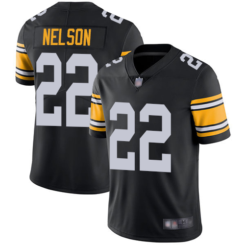 Youth Pittsburgh Steelers Football 22 Limited Black Steven Nelson Alternate Vapor Untouchable Nike NFL Jersey
